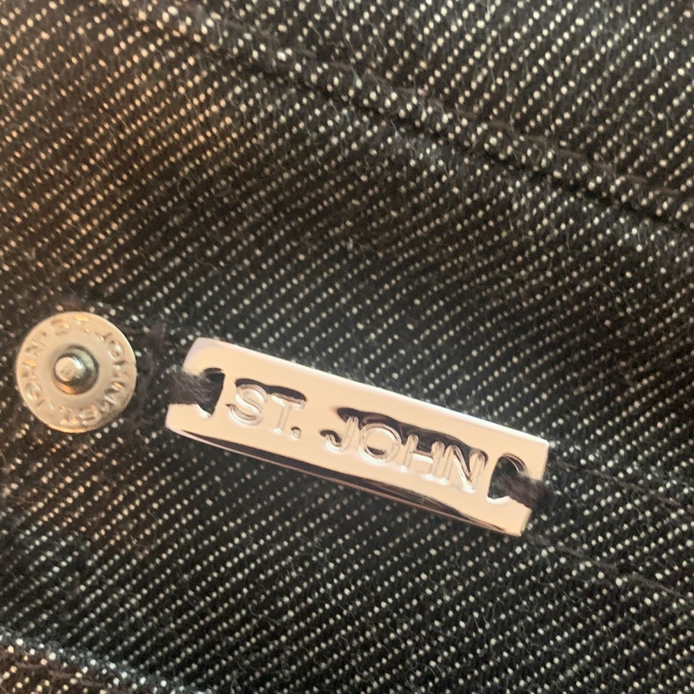 St. John Sport by Marie Gray Black Straight Leg Jeans - Picture 7 of 11